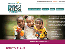 Tablet Screenshot of harvestforhealthykids.org